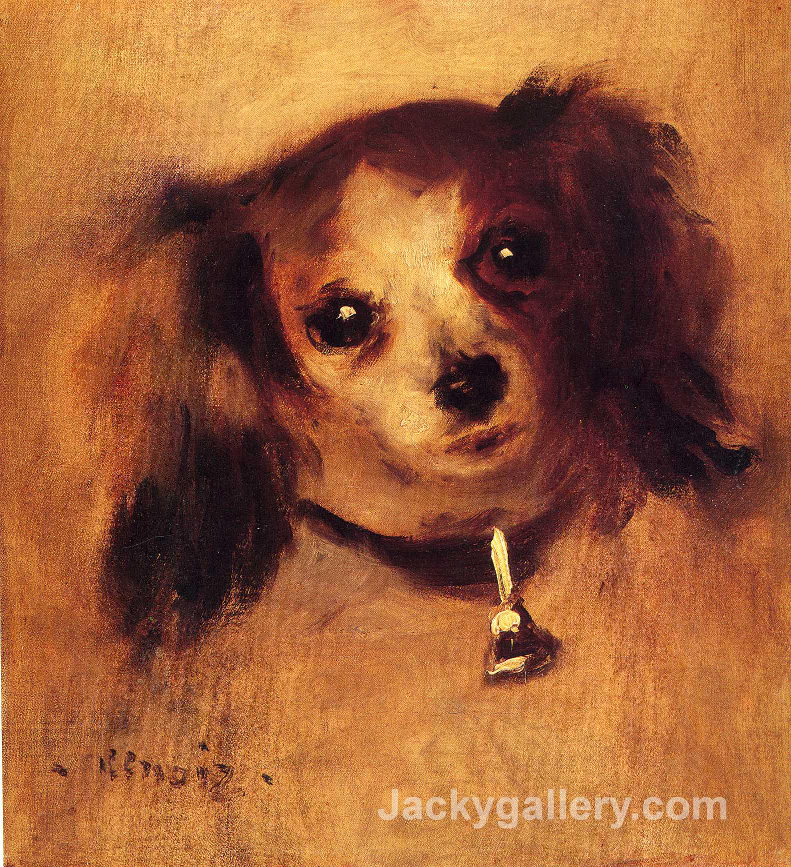 Head of a Dog by Pierre Auguste Renoir paintings reproduction